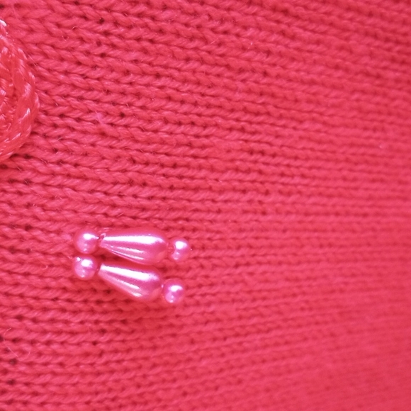 REDUCED!VTG Jessica Stevens Holiday Tunic Sweater W/Embellishments SizeM - Picture 8 of 11